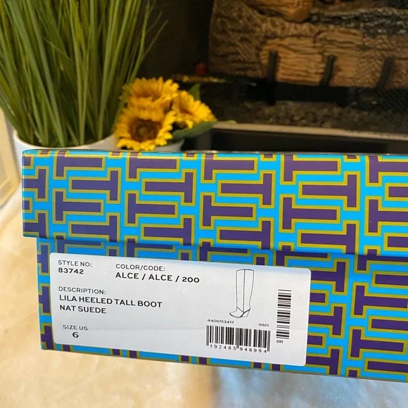 🔥PRICE DROP🔥TORY BURCH LILA HEELED TALL BOOT - Picture 7 of 8